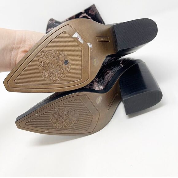 Vince Camuto Garvana Snake Tall Pointed Boots - Picture 7 of 9